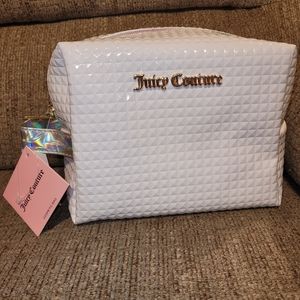 Shiny White Juicy Couture Cosmetic Bag